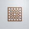Ekena Millwork Medium Harlingen Decorative Fretwork Wood Wall Panels, Walnut, 15 3/8"W x 15 3/8"H x 3/8"T WALW16X16X0375GLNWA - alternate 2